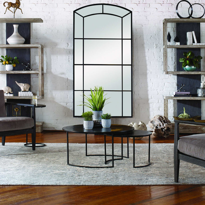Barnette Coffee Tables S/2 Oxidized Black-Furniture-Uttermost-Lighting Design Store