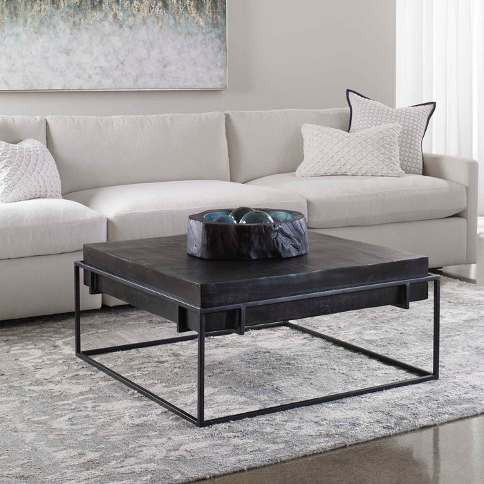 Telone Coffee Table Dark Oxidized Black-Furniture-Uttermost-Lighting Design Store