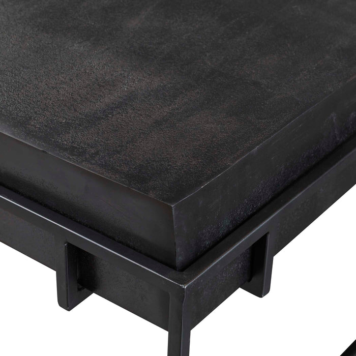 Telone Coffee Table Dark Oxidized Black-Furniture-Uttermost-Lighting Design Store