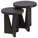 Nadette Nesting Tables, S/2 Dark Espresso-Furniture-Uttermost-Lighting Design Store