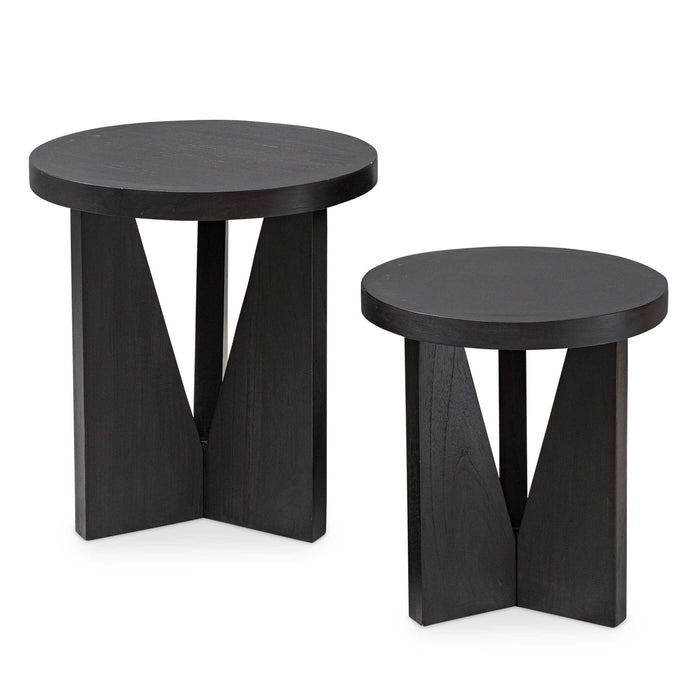 Nadette Nesting Tables, S/2 Dark Espresso-Furniture-Uttermost-Lighting Design Store