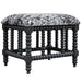Rancho Bench Matte Black Stained-Furniture-Uttermost-Lighting Design Store