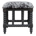 Rancho Bench Matte Black Stained-Furniture-Uttermost-Lighting Design Store