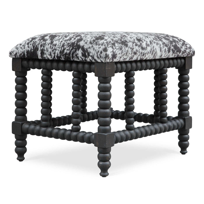 Rancho Bench Matte Black Stained-Furniture-Uttermost-Lighting Design Store