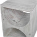 Hans Side Table Distressed Ivory-Furniture-Uttermost-Lighting Design Store