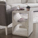 Hans Side Table Distressed Ivory-Furniture-Uttermost-Lighting Design Store