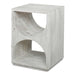 Hans Side Table Distressed Ivory-Furniture-Uttermost-Lighting Design Store
