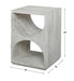 Hans Side Table Distressed Ivory-Furniture-Uttermost-Lighting Design Store
