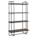 Stilo Etagere Dark Brushed Pewter-Furniture-Uttermost-Lighting Design Store