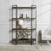 Stilo Etagere Dark Brushed Pewter-Furniture-Uttermost-Lighting Design Store