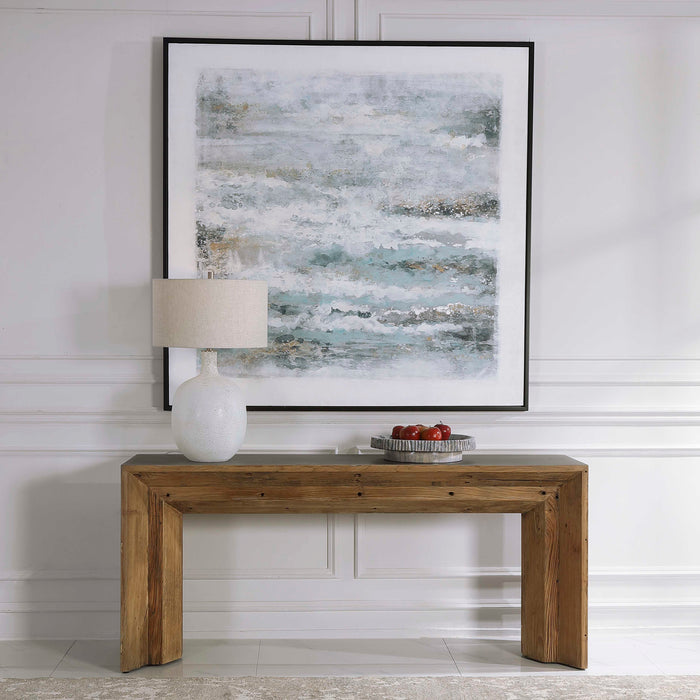 Vail Console Table Natural Reclaimed Elm Wood Accented-Furniture-Uttermost-Lighting Design Store