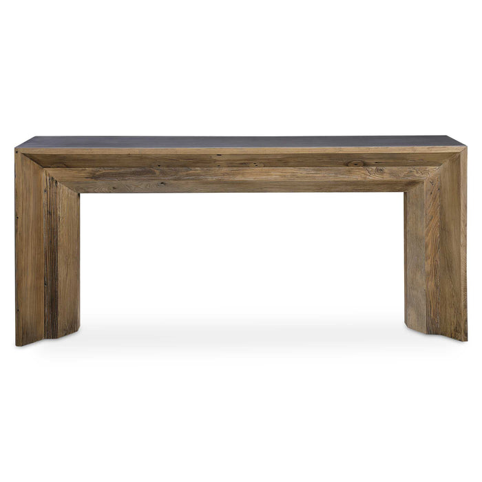 Vail Console Table Natural Reclaimed Elm Wood Accented-Furniture-Uttermost-Lighting Design Store