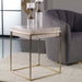 Inda Accent Table Brushed Brass-Furniture-Uttermost-Lighting Design Store