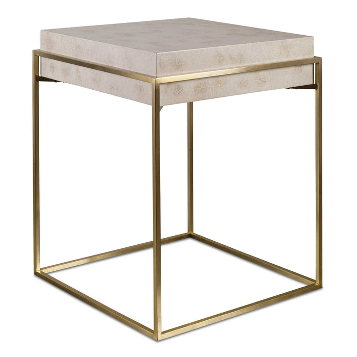 Inda Accent Table Brushed Brass-Furniture-Uttermost-Lighting Design Store