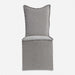 Narissa Armless Chairs, Set Of 2 Gray Linen-Furniture-Uttermost-Lighting Design Store