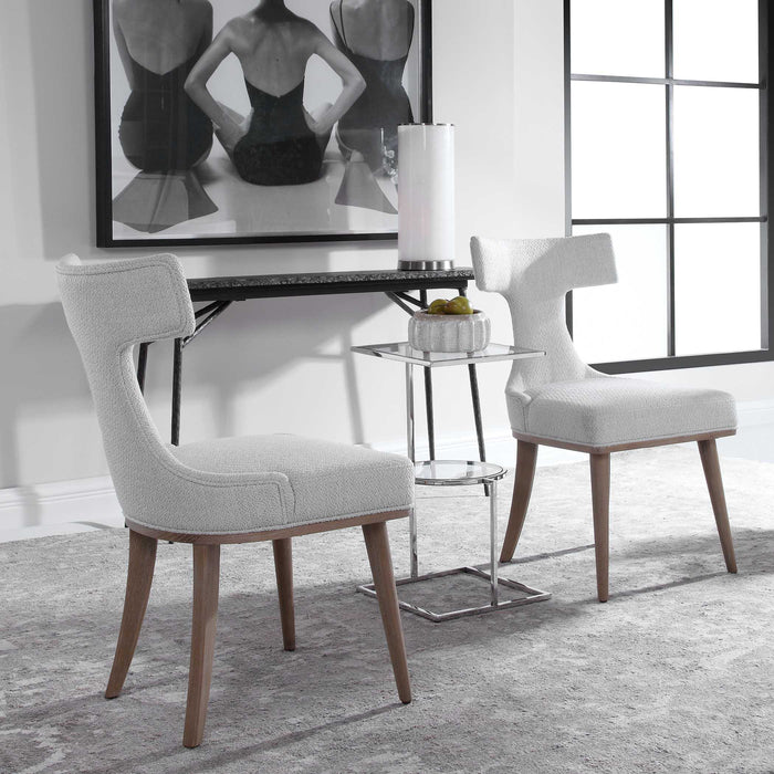 Klismos Accent Chairs, Set Of 2 Naturally-Furniture-Uttermost-Lighting Design Store