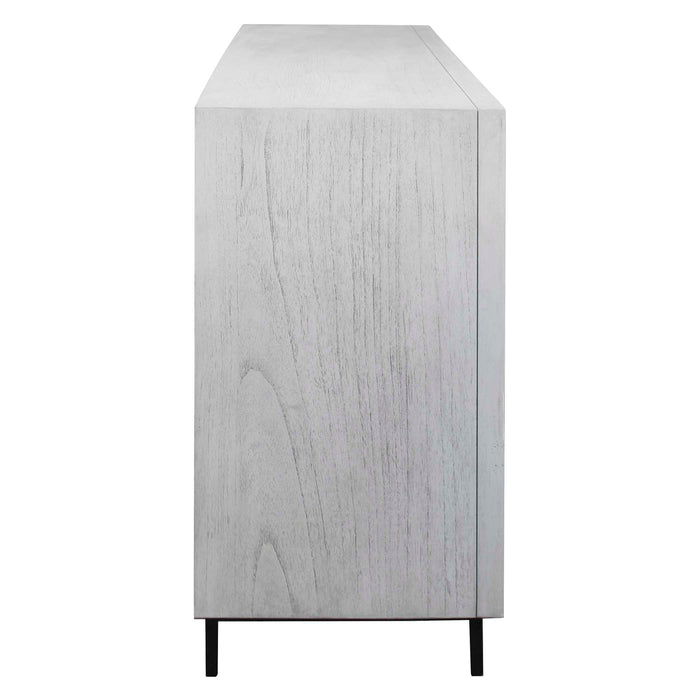 Checkerboard Cabinet Light Gray-Furniture-Uttermost-Lighting Design Store