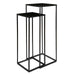 Coreene Nesting Pedestal Tables, S/2 Aged Black Iron-Furniture-Uttermost-Lighting Design Store