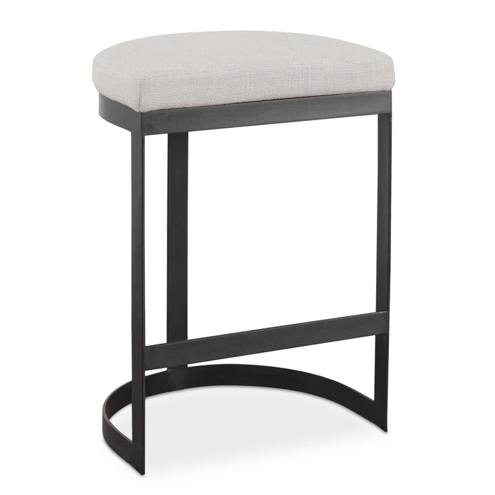 Ivanna Counter Stool Matte Black-Furniture-Uttermost-Lighting Design Store