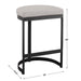 Ivanna Counter Stool Matte Black-Furniture-Uttermost-Lighting Design Store