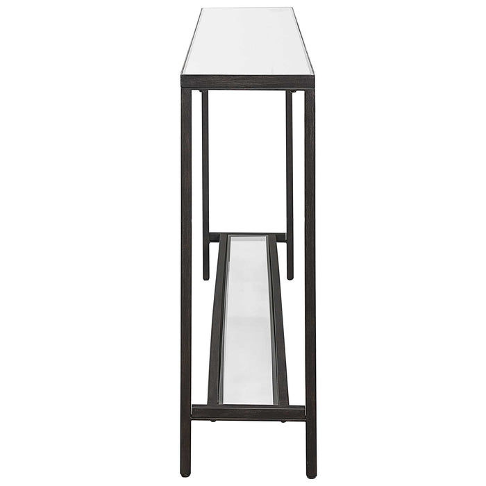 Hayley Console Table Matte Black-Furniture-Uttermost-Lighting Design Store