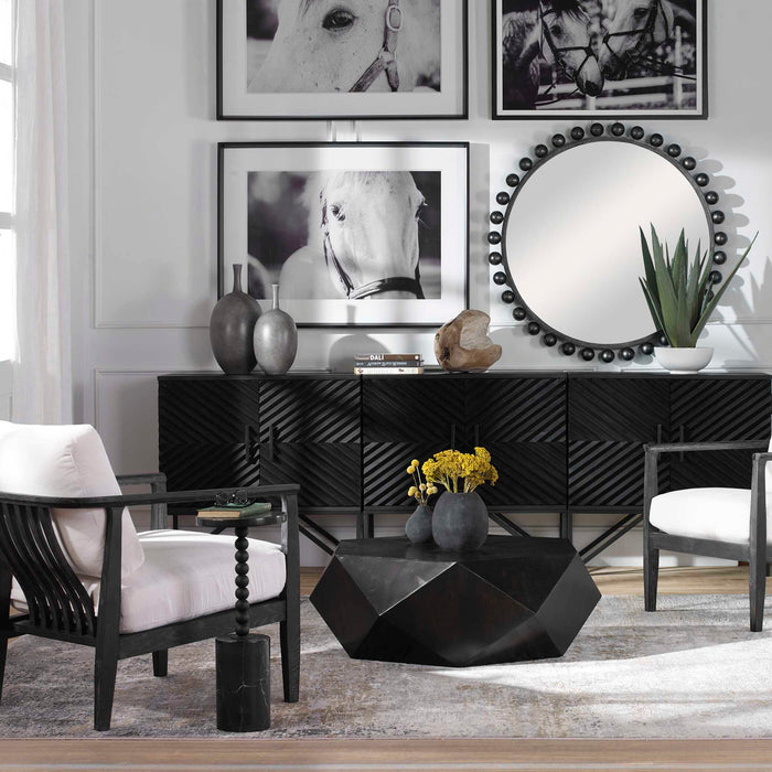 Volker Coffee Table Black-Furniture-Uttermost-Lighting Design Store