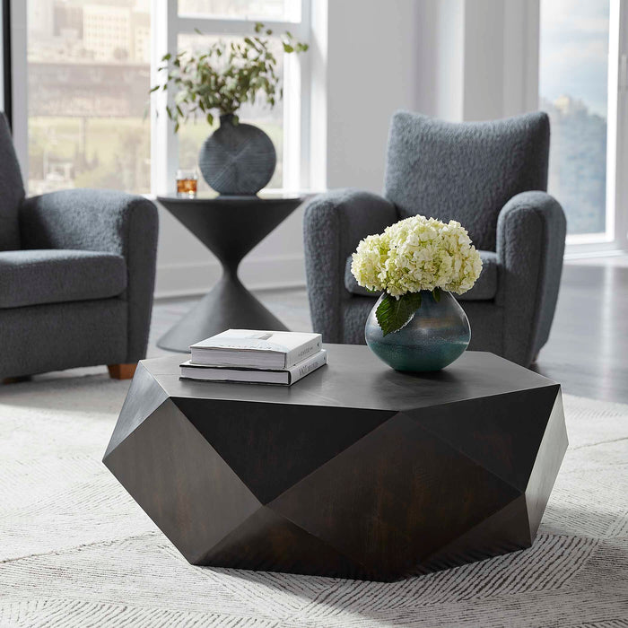 Volker Coffee Table Black-Furniture-Uttermost-Lighting Design Store