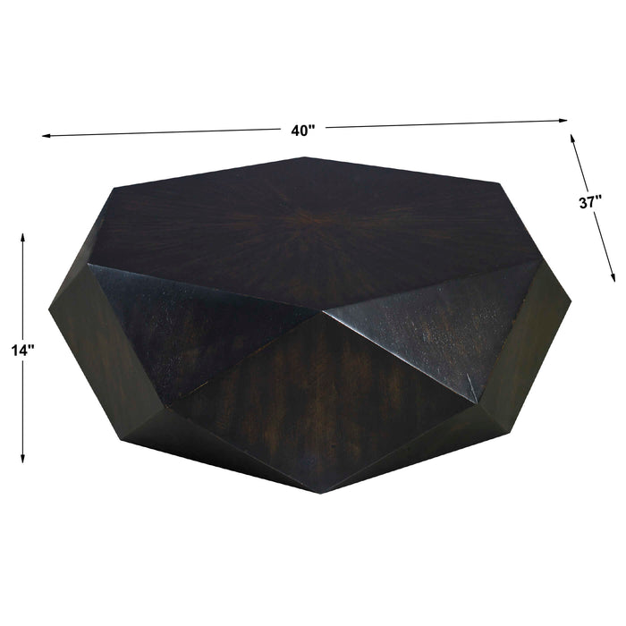 Volker Coffee Table Black-Furniture-Uttermost-Lighting Design Store