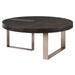 Converge Coffee Table Brushed Pewter-Furniture-Uttermost-Lighting Design Store