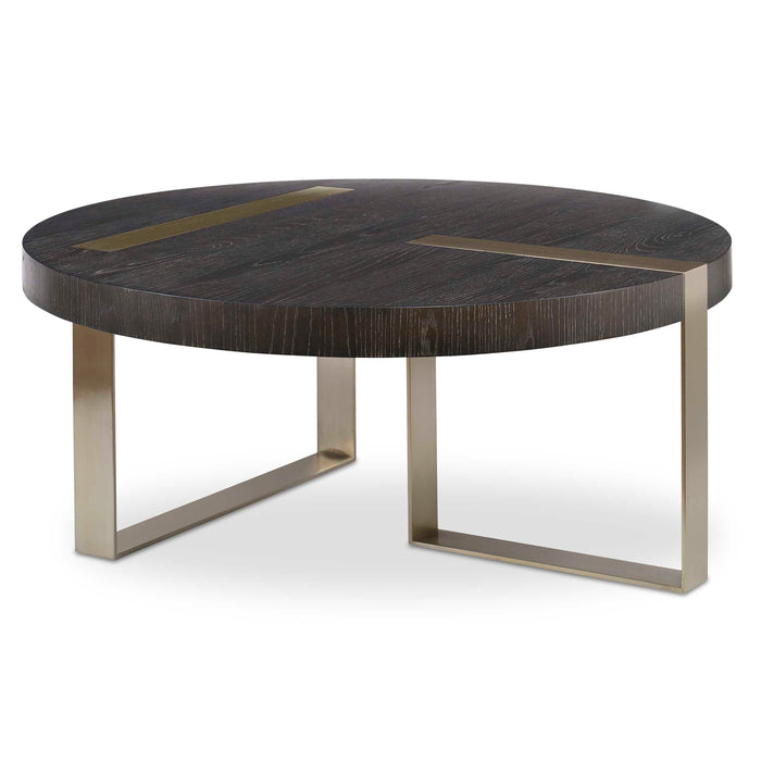 Converge Coffee Table Brushed Pewter-Furniture-Uttermost-Lighting Design Store