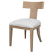 Idris Armless Chair Natural Oak-Furniture-Uttermost-Lighting Design Store