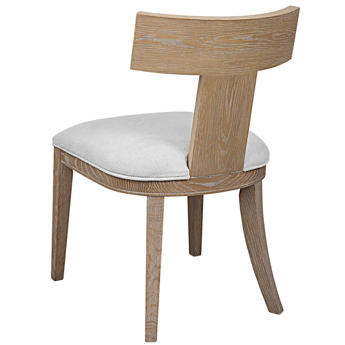 Idris Armless Chair Natural Oak-Furniture-Uttermost-Lighting Design Store