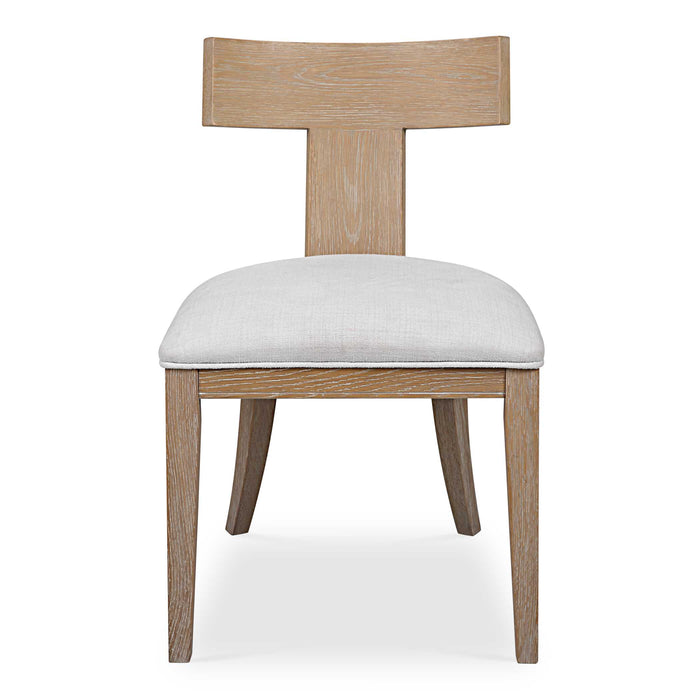 Idris Armless Chair Natural Oak-Furniture-Uttermost-Lighting Design Store