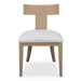 Idris Armless Chair Natural Oak-Furniture-Uttermost-Lighting Design Store