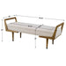 Waylon Bench Oak-Furniture-Uttermost-Lighting Design Store