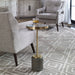 Laurier Accent Table Brushed Brass-Furniture-Uttermost-Lighting Design Store
