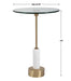 Portsmouth Accent Table Brushed Brass-Furniture-Uttermost-Lighting Design Store