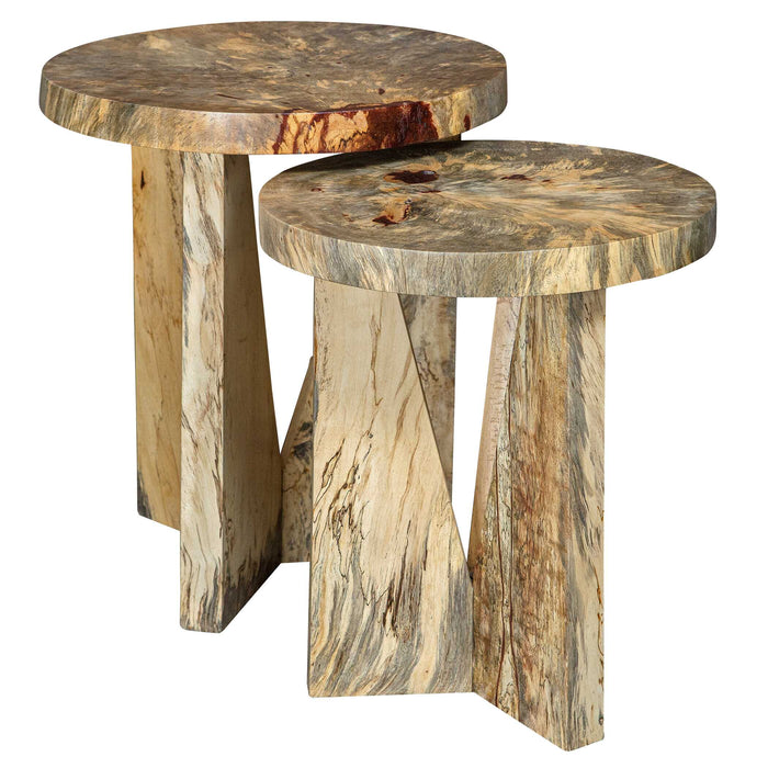 Nadette Nesting Tables, S/2 Natural-Furniture-Uttermost-Lighting Design Store