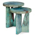 Nadette Nesting Tables, S/2 Blue-green-Furniture-Uttermost-Lighting Design Store