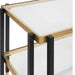 Kentmore Side Table Matte Black And Brushed Gold-Furniture-Uttermost-Lighting Design Store