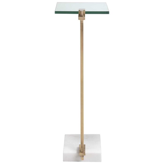 Butler Accent Table Brushed Brass-Furniture-Uttermost-Lighting Design Store