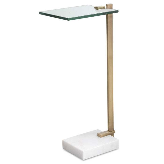 Butler Accent Table Brushed Brass-Furniture-Uttermost-Lighting Design Store