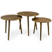 Kasai Coffee Tables, S/3 Oxidized Antique Gold-Furniture-Uttermost-Lighting Design Store