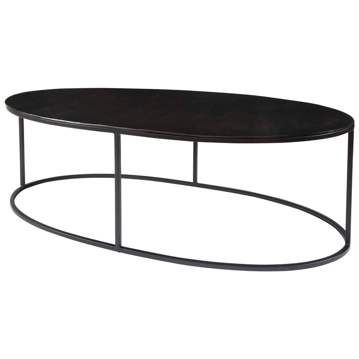 Coreene Coffee Table Aged Black-Furniture-Uttermost-Lighting Design Store