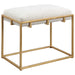 Paradox Bench Gold Leafed Iron-Furniture-Uttermost-Lighting Design Store