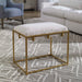 Paradox Bench Gold Leafed Iron-Furniture-Uttermost-Lighting Design Store