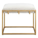 Paradox Bench Gold Leafed Iron-Furniture-Uttermost-Lighting Design Store