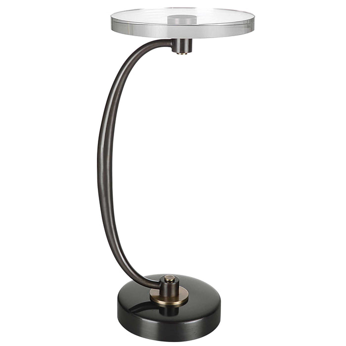 Waveney Drink Table Dark Bronze-Furniture-Uttermost-Lighting Design Store