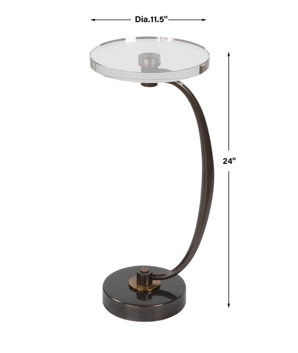 Waveney Drink Table Dark Bronze-Furniture-Uttermost-Lighting Design Store