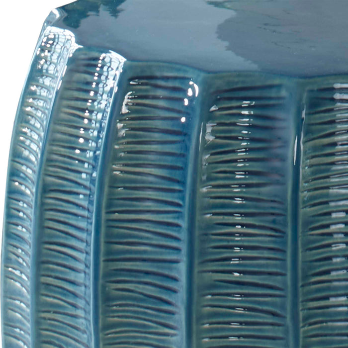 Harbor Stool Aqua Blue-Furniture-Uttermost-Lighting Design Store